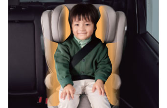 深いヘッド&ボディーサポート